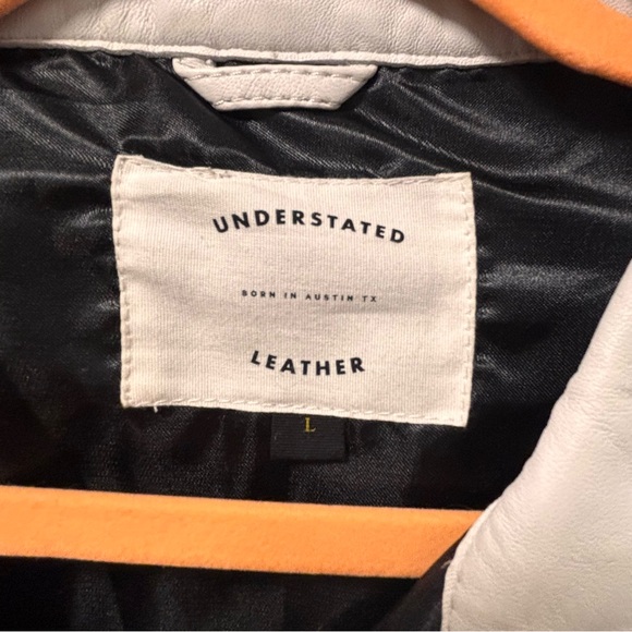 EUC Understated Leather Howling Moon White Fringe Western Leather Jacket L - Picture 6 of 8